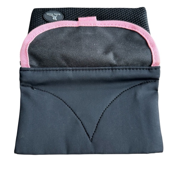 Buddy‎ Pouch Purse Fanny Pack Running Pack Magnetic Black Pink Hook Loop Pocket - Picture 4 of 8